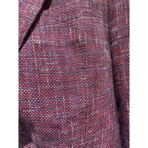 ROBERT GRAHAM Men's 44 Champagne purple Linen Blend Suit sport Coat Tailored Fit - Picture 9 of 16